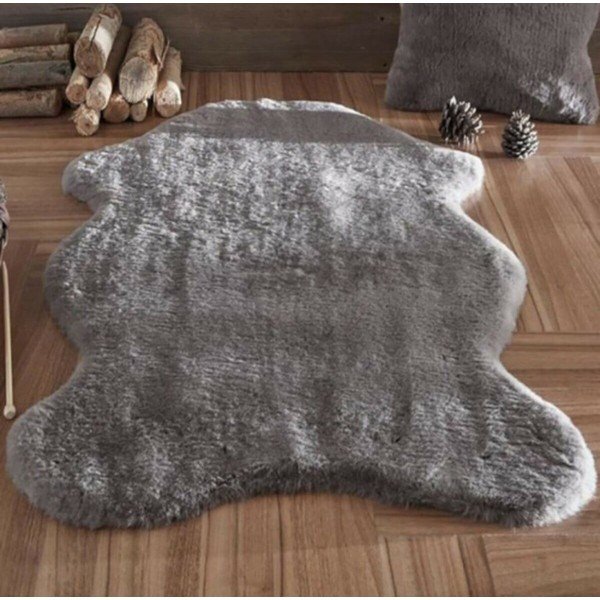 Blană gri antracit sintetică 60x100 cm Pelush Anthracite – Mila Home-image-1