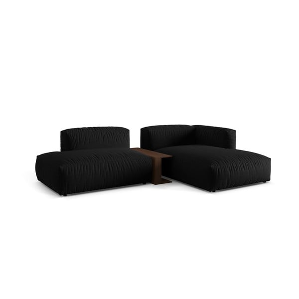 Colțar modular negru (cu colț pe partea dreaptă) Martina – Micadoni Home-image-2