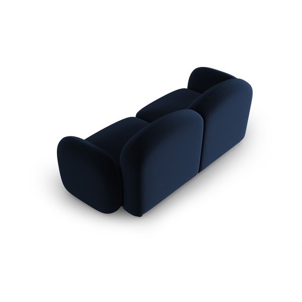 Canapea albastră cu tapițerie din catifea 194 cm Blair – Micadoni Home-image-4
