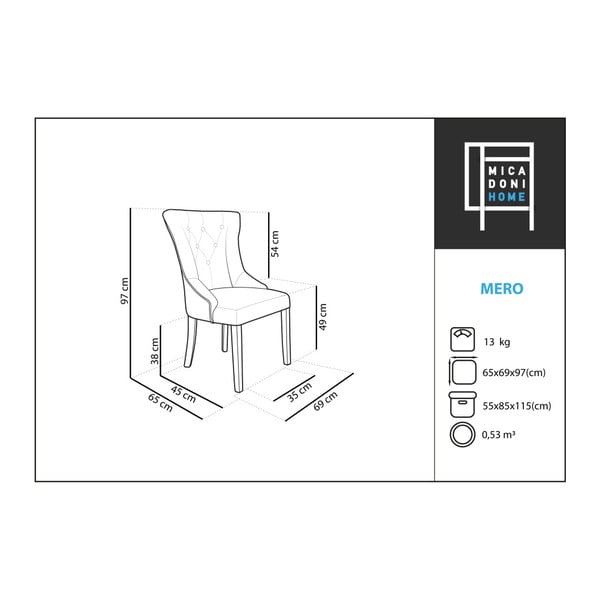 Scaun Micadoni Home Mero, negru-image-3