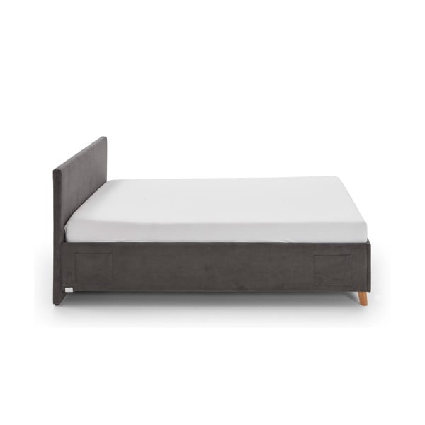 Pat pentru copii  gri antracit tapițat fără somieră 90x200 cm Cool – Meise Möbel-image-3