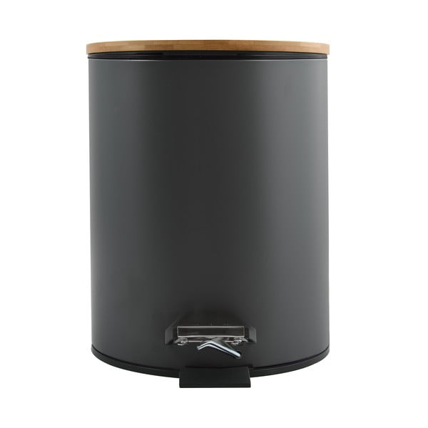 Coș de gunoi gri închis cu pedală din oțel 5 l   Adonis – Spirella-image-3