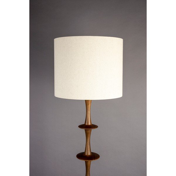 Lampadar crem/în culoare naturală închisă cu abajur textil (înălțime 179 cm) Cath – Dutchbone-image-2