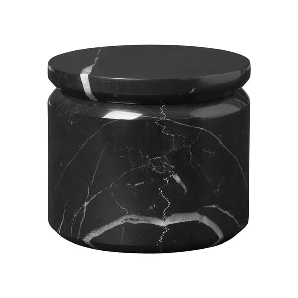 Cutie de depozitare din marmură Blomus Marble, ø 9 cm, negru
