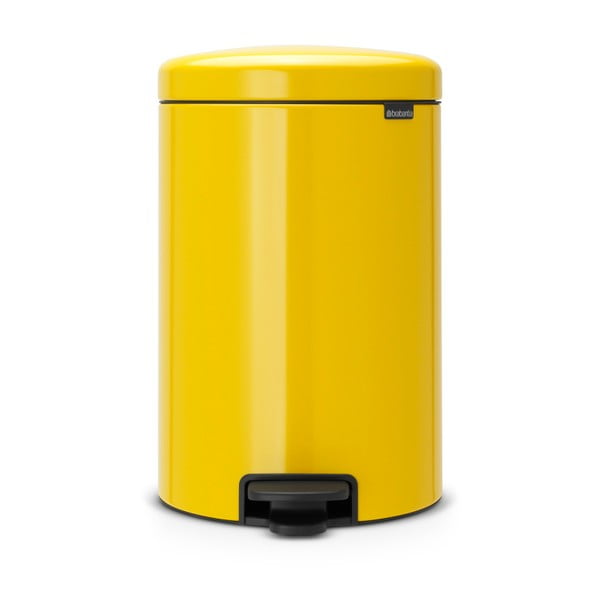 Coș de gunoi cu pedală Brabantia, 20 l, galben 