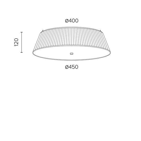 Plafonieră Sotto Luce KAMI, Ø 45 cm, crem-image-2