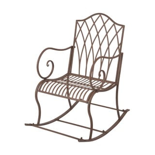 Fotoliu balansoar de grădină maro din metal – Esschert Design