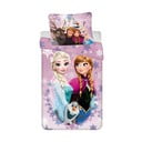 Lenjerie de pat pentru copii din bumbac pentru pat de o persoană 140x200 cm Frozen – Jerry Fabrics