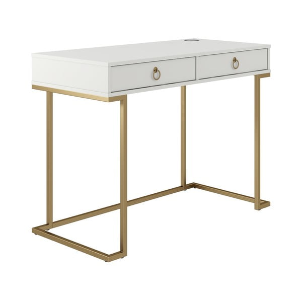 Birou CosmoLiving by Cosmopolitan Camila, alb-image-1