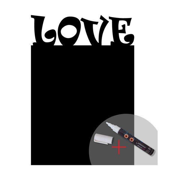 Set autocolante pentru tăbliță și markere Fanastick Love-image-2
