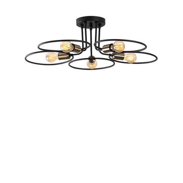 Plafonieră neagră Circle – Opviq lights-image-2
