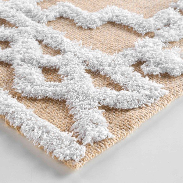 Covor bej din amestec de iută 60x90 cm Medine – douceur d'intérieur-image-3