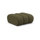 Taburet verde cu tapițerie din chenille Lupine – Micadoni 