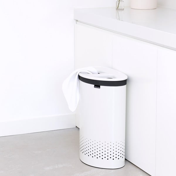 Coș de rufe Brabantia Selector, 55 l, alb-image-3