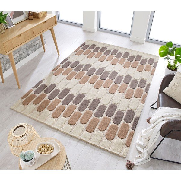 Covor din lână Flair Rugs Fossil, 200 x 290 cm, gri-bej-image-4