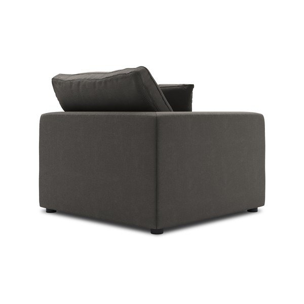 Modul cu tapițerie din catifea pentru canapea colț de stânga Windsor & Co Sofas Galaxy, maro închis-image-3