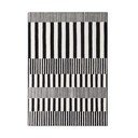 Covor alb-negru țesut manual din lână 160x230 cm Stryve Pulse – Elle Decoration