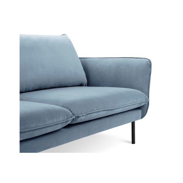 Colțar cu șezlong pe partea stângă Cosmopolitan Design Vienna, albastru deschis-image-4