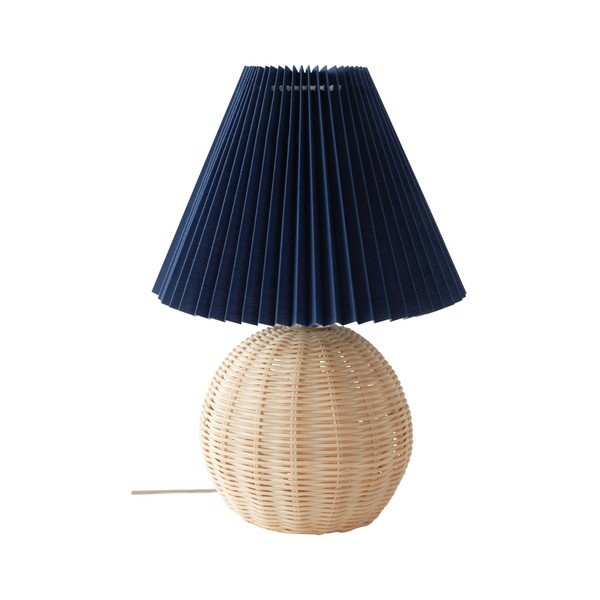 Veioză albastră/în culoare naturală din ratan (înălțime 36 cm) Sisal – Jotex