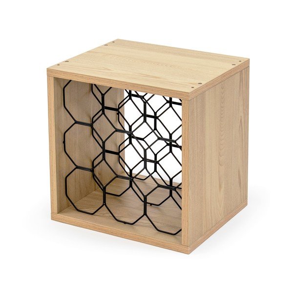 Raft pentru sticle de vin cu aspect de lemn de fag număr sticle 9 – Compactor-image-3