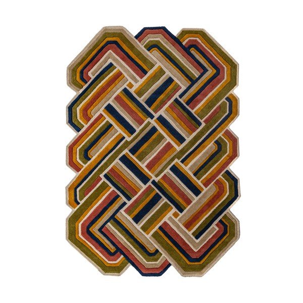 Covor țesut manual din lână 140x200 cm Lattice Shaped  – Flair Rugs
