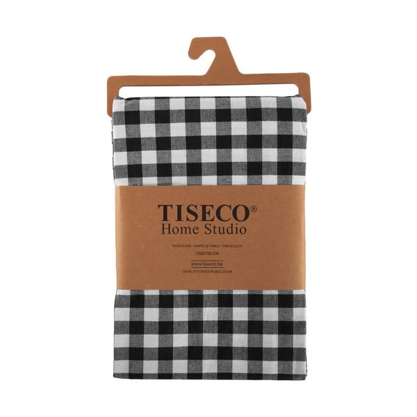 Față de masă din bumbac 150x150 cm Gingham – Tiseco Home Studio-image-2