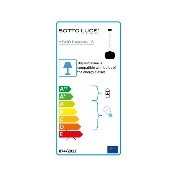 Lustră Sotto Luce Momo Elementary Glossy S, ⌀ 33 cm, negru-image-3