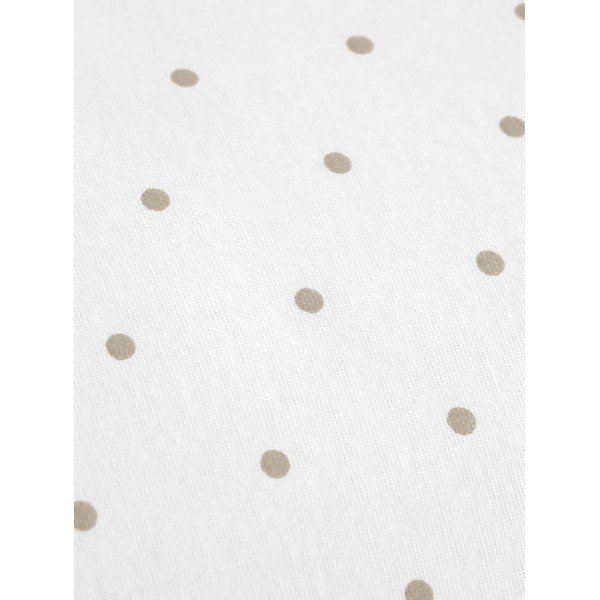 Lenjerie de pat din flanel Fovere Betty, 155 x 220 cm, alb-maro-image-1