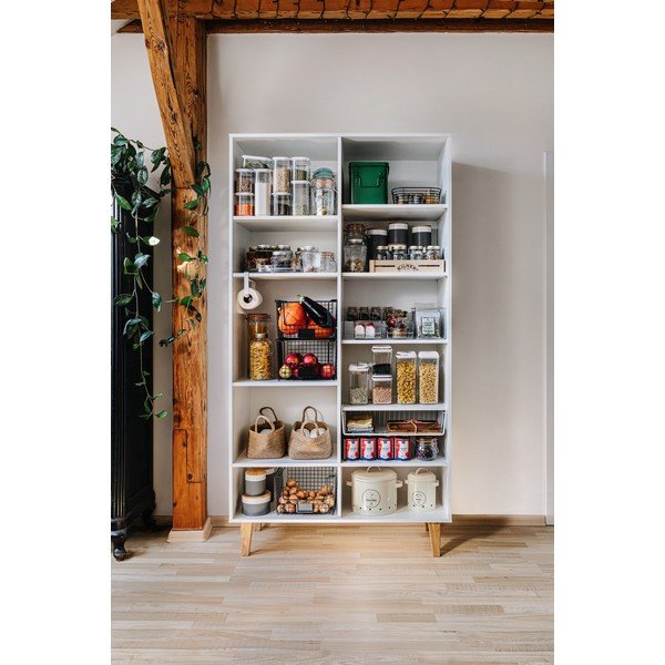 Coș pentru depozitare iDesign Vienna, 23,8 x 18,4 cm, negru-image-2