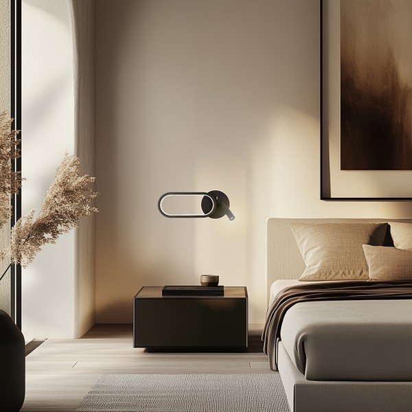 Aplică de perete neagră LED Monet – Candellux Lighting-image-3