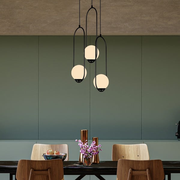 Lustră Squid Lighting Arch, înălțime 146 cm, negru-image-3