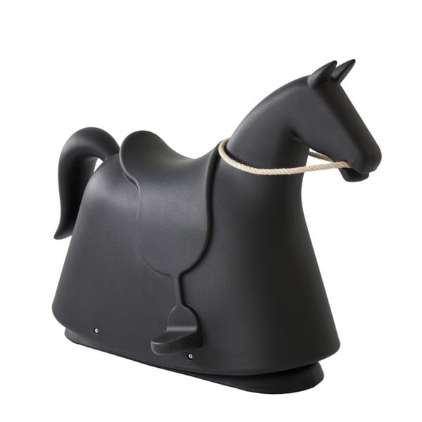 Scaun în formă de cal pentru copii Magis Rocky, înălțime 71,5 cm, negru