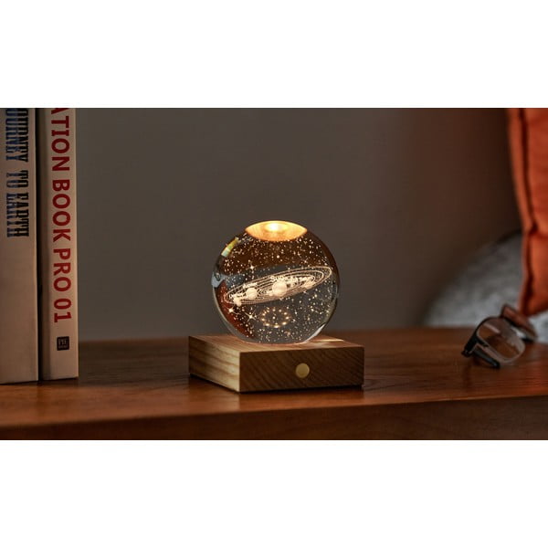 Decorațiune luminoasă maro închis cu USB Amber – Gingko-image-1