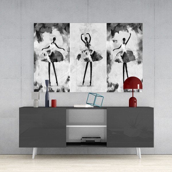 Tablou din sticlă Insigne Three Dancers-image-1