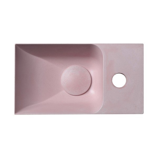 Chiuvetă mică pentru WC roz din beton 31x17 cm Piccolino – Sapho-image-2