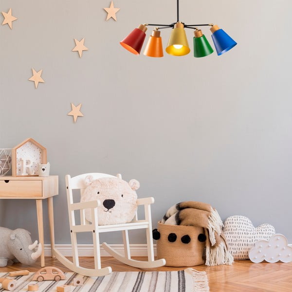 Lustră cu abajur din metal ø 58 cm Manavgat – Opviq lights-image-1