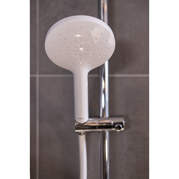 Pară de duș Wenko Automatic, ø 12 cm, alb-image-1
