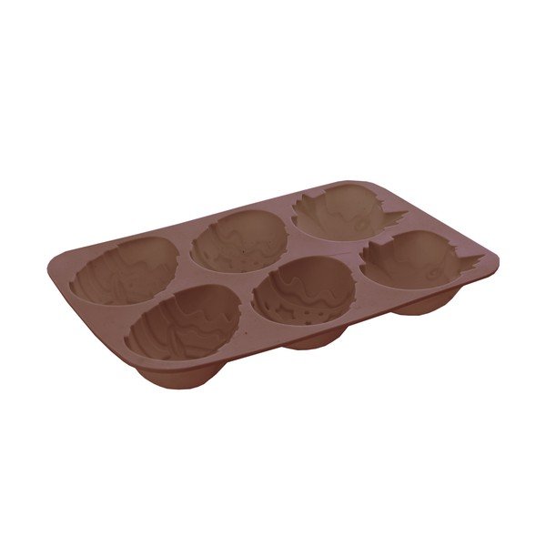 Formă de copt din silicon Orion Eggs, 27 x 17 cm, maro-image-1