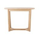 Masă consolă în culoare naturală din lemn de arbore de cauciuc 35x100 cm Serrone – Bloomingville