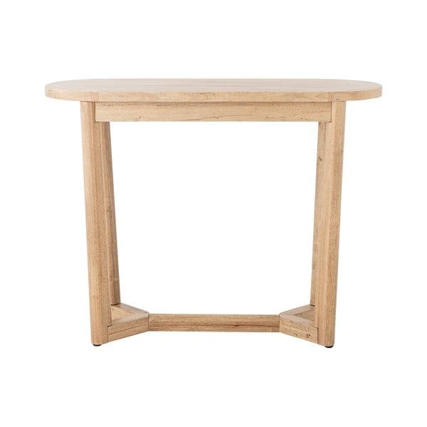 Masă consolă în culoare naturală din lemn de arbore de cauciuc 35x100 cm Serrone – Bloomingville