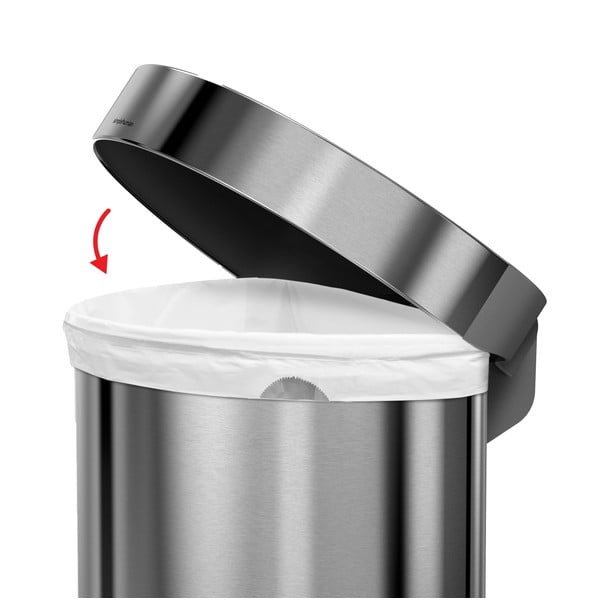 Coș de gunoi cu pedală din oțel inoxidabil 45 l - simplehuman-image-4