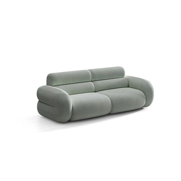 Canapea albastră cu tapițerie din chenille 220 cm Neo – Micadoni 