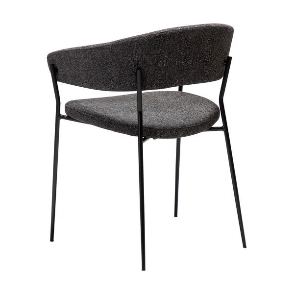 Scaun de dining negru cu cotiere Reboot – DAN-FORM Denmark-image-4