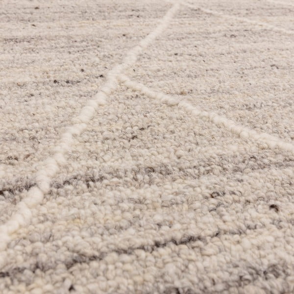 Covor gri deschis din lână 200x290 cm Noah – Asiatic Carpets-image-2