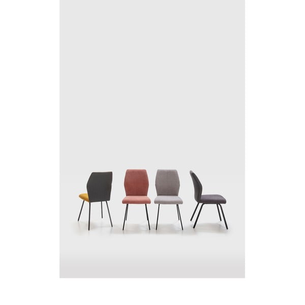 Scaune de dining gri-închis 4 buc. Pol – Marckeric-image-1