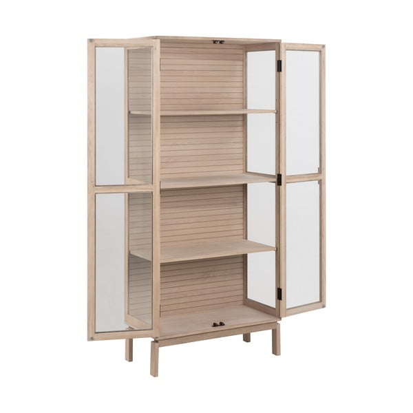 Vitrină   cu aspect de lemn de stejar 80x180 cm Linley – Actona-image-3