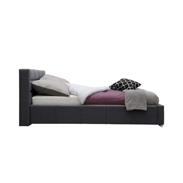 Pat dublu Mazzini Beds Reve, 140 x 200 cm, gri-image-1