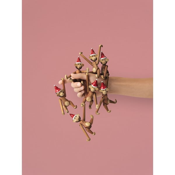 Statuetă din lemn masiv Kay Bojesen Denmark Monkey Teak-image-2