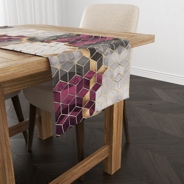 Napron de masă 140x45 cm Optic - Minimalist Cushion Covers-image-1