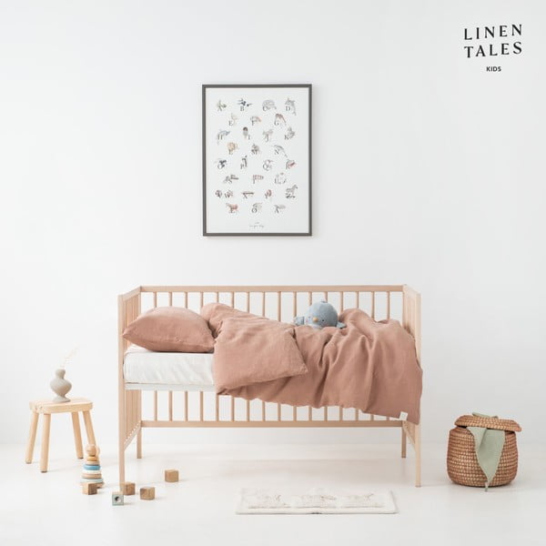 Lenjerie de pat pentru copii din in pentru pat de o persoană 140x200 cm – Linen Tales-image-1
